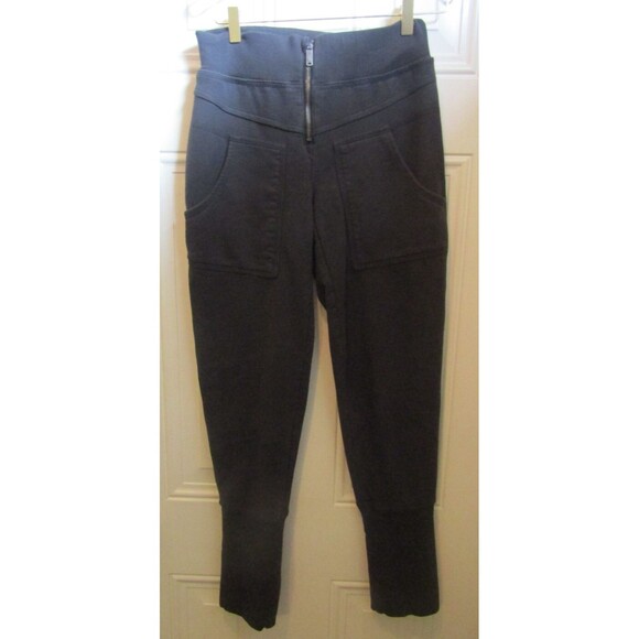 FP Movement Joggers Free People Front Zip Black Sweatpants Womens Size S - Picture 2 of 8